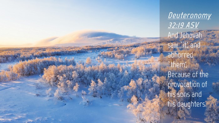 Picture 04 - Deuteronomy 32:19 ASV Desktop Wallpaper - And Jehovah saw `it', and abhorred `them', - Desktop Bible Verse Wallpaper