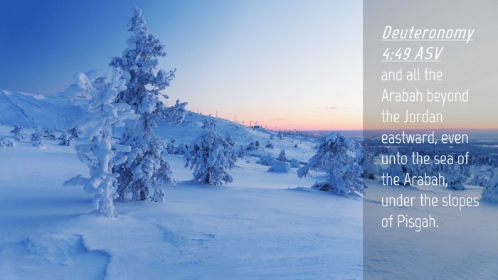 Picture 04 - Deuteronomy 4:49 ASV Desktop Wallpaper - and all the Arabah beyond the Jordan eastward, - Desktop Bible Verse Wallpaper