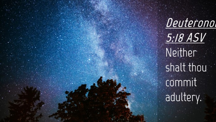 Picture 04 - Deuteronomy 5:18 ASV Desktop Wallpaper - Neither shalt thou commit - Desktop Bible Verse Wallpaper