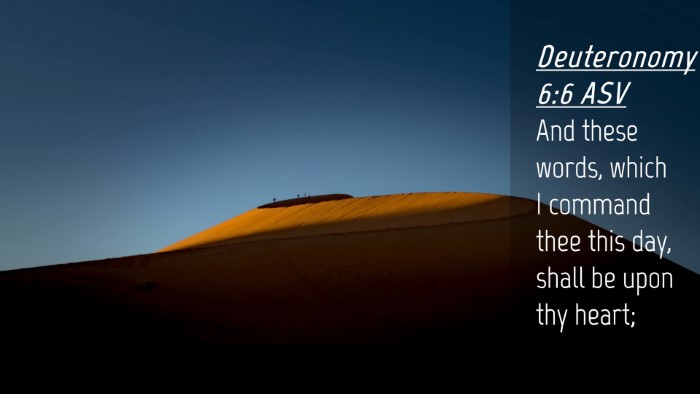 Picture 04 - Deuteronomy 6:6 ASV Desktop Wallpaper - And these words, which I command thee this day, - Desktop Bible Verse Wallpaper