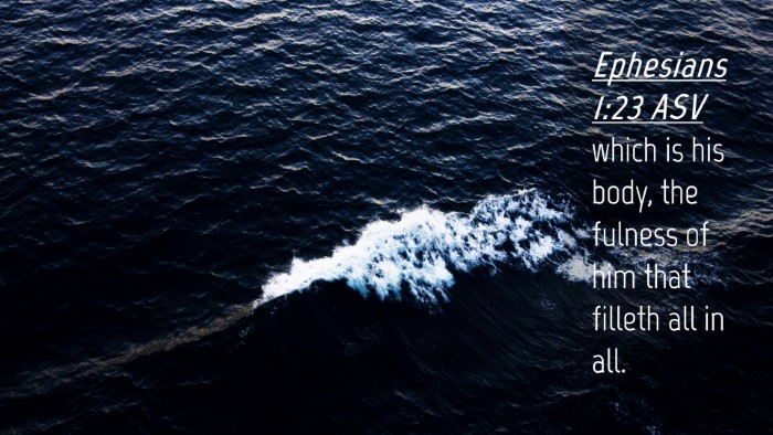 Picture 04 - Ephesians 1:23 ASV Desktop Wallpaper - which is his body, the fulness of him that - Desktop Bible Verse Wallpaper