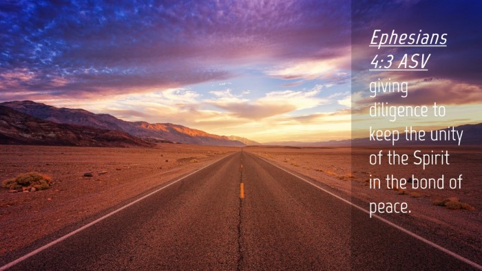Picture 04 - Ephesians 4:3 ASV Desktop Wallpaper - giving diligence to keep the unity of the Spirit - Desktop Bible Verse Wallpaper