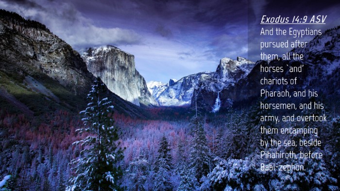 Picture 04 - Exodus 14:9 ASV Desktop Wallpaper - And the Egyptians pursued after them, all the - Desktop Bible Verse Wallpaper