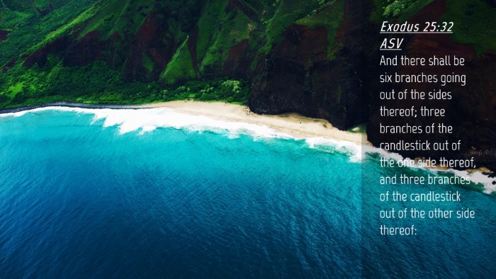 Picture 04 - Exodus 25:32 ASV Desktop Wallpaper - And there shall be six branches going out of the - Desktop Bible Verse Wallpaper