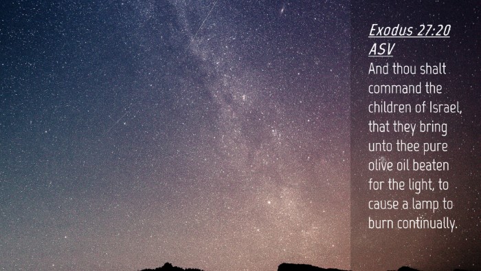 Picture 04 - Exodus 27:20 ASV Desktop Wallpaper - And thou shalt command the children of Israel, - Desktop Bible Verse Wallpaper