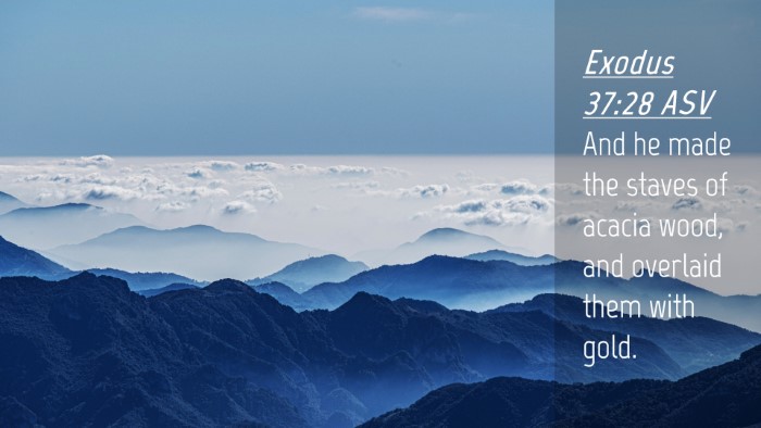 Picture 04 - Exodus 37:28 ASV Desktop Wallpaper - And he made the staves of acacia wood, and - Desktop Bible Verse Wallpaper