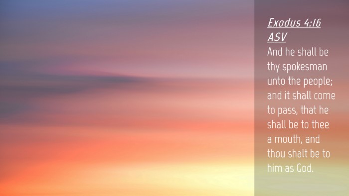 Picture 04 - Exodus 4:16 ASV Desktop Wallpaper - And he shall be thy spokesman unto the people; - Desktop Bible Verse Wallpaper