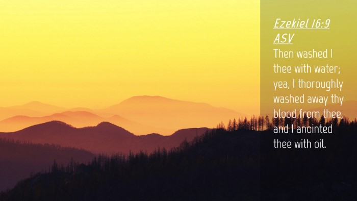 Picture 04 - Ezekiel 16:9 ASV Desktop Wallpaper - Then washed I thee with water; yea, I thoroughly - Desktop Bible Verse Wallpaper