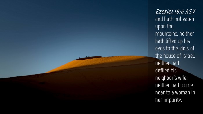 Picture 04 - Ezekiel 18:6 ASV Desktop Wallpaper - and hath not eaten upon the mountains, neither - Desktop Bible Verse Wallpaper