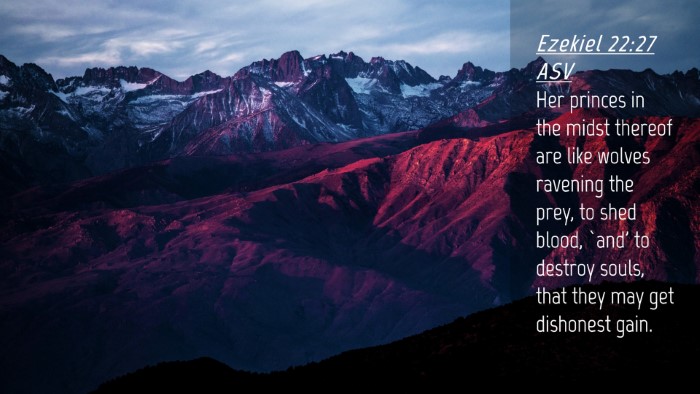 Picture 04 - Ezekiel 22:27 ASV Desktop Wallpaper - Her princes in the midst thereof are like wolves - Desktop Bible Verse Wallpaper