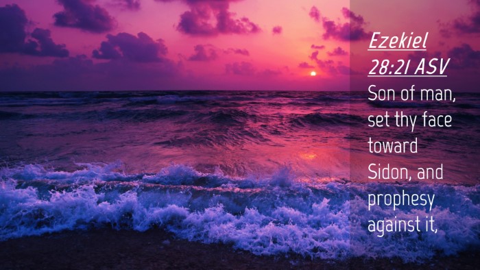 Picture 04 - Ezekiel 28:21 ASV Desktop Wallpaper - Son of man, set thy face toward Sidon, and - Desktop Bible Verse Wallpaper