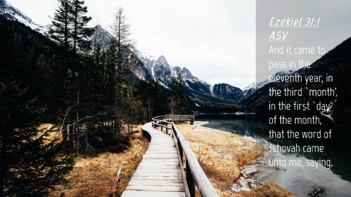 Picture 04 - Ezekiel 31:1 ASV Desktop Wallpaper - And it came to pass in the eleventh year, in the - Desktop Bible Verse Wallpaper