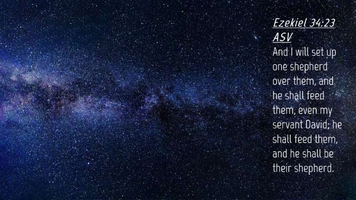 Picture 04 - Ezekiel 34:23 ASV Desktop Wallpaper - And I will set up one shepherd over them, and he - Desktop Bible Verse Wallpaper
