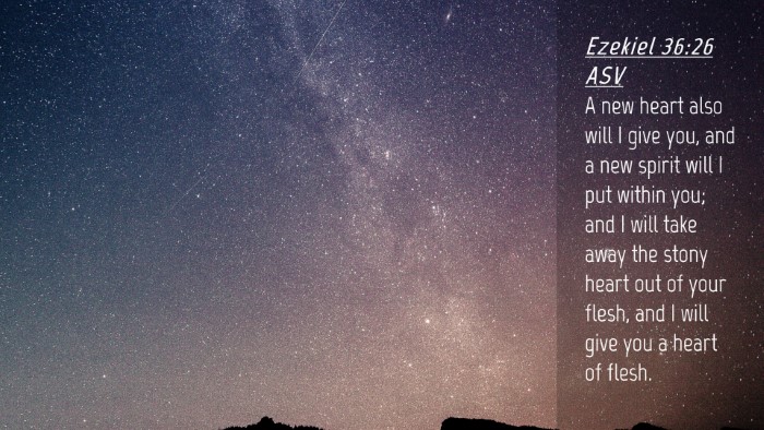 Picture 04 - Ezekiel 36:26 ASV Desktop Wallpaper - A new heart also will I give you, and a new - Desktop Bible Verse Wallpaper