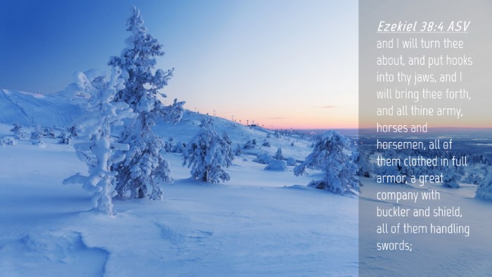 Picture 04 - Ezekiel 38:4 ASV Desktop Wallpaper - and I will turn thee about, and put hooks into - Desktop Bible Verse Wallpaper