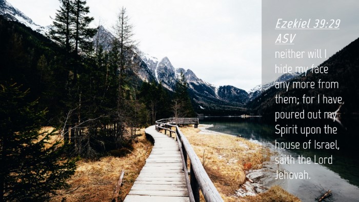 Picture 04 - Ezekiel 39:29 ASV Desktop Wallpaper - neither will I hide my face any more from them; - Desktop Bible Verse Wallpaper