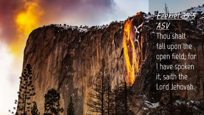 Picture 04 - Ezekiel 39:5 ASV Desktop Wallpaper - Thou shalt fall upon the open field; for I have - Desktop Bible Verse Wallpaper