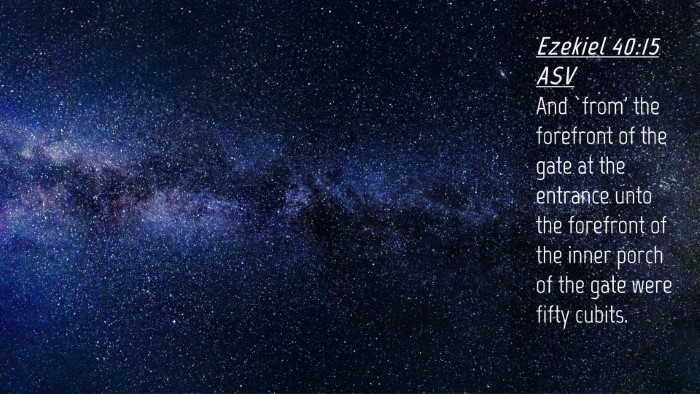 Picture 04 - Ezekiel 40:15 ASV Desktop Wallpaper - And `from' the forefront of the gate at the - Desktop Bible Verse Wallpaper