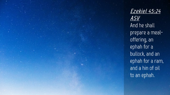 Picture 04 - Ezekiel 45:24 ASV Desktop Wallpaper - And he shall prepare a meal-offering, an ephah - Desktop Bible Verse Wallpaper