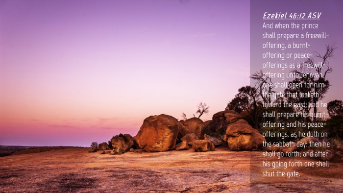 Picture 04 - Ezekiel 46:12 ASV Desktop Wallpaper - And when the prince shall prepare a - Desktop Bible Verse Wallpaper