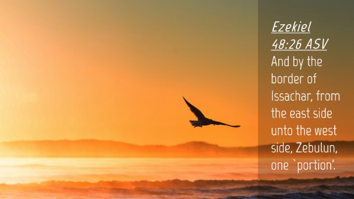 Picture 04 - Ezekiel 48:26 ASV Desktop Wallpaper - And by the border of Issachar, from the east side - Desktop Bible Verse Wallpaper