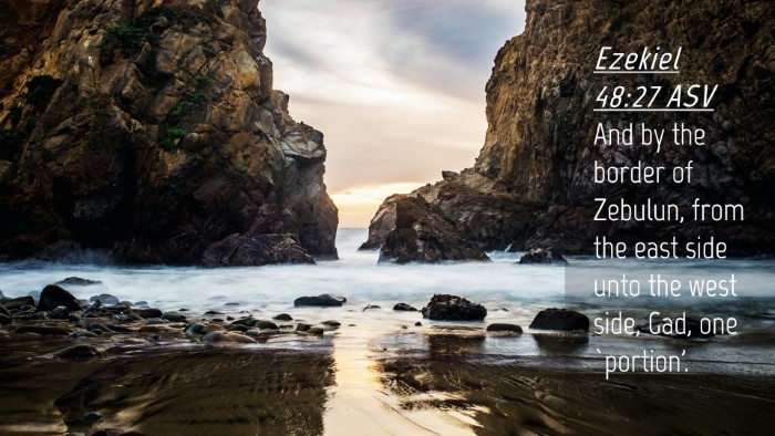 Picture 04 - Ezekiel 48:27 ASV Desktop Wallpaper - And by the border of Zebulun, from the east side - Desktop Bible Verse Wallpaper