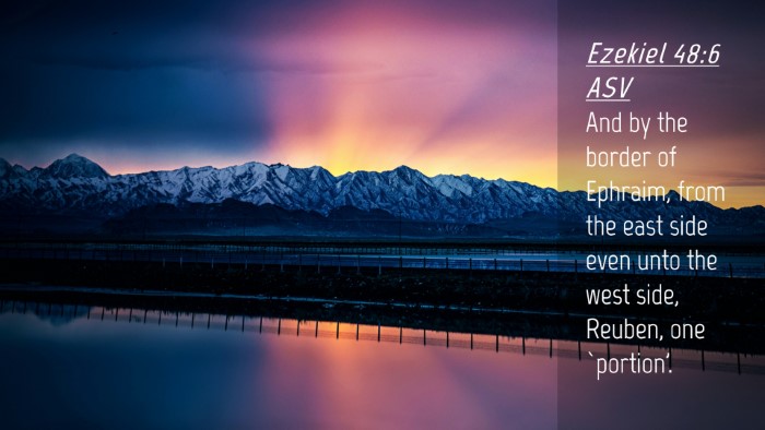 Picture 04 - Ezekiel 48:6 ASV Desktop Wallpaper - And by the border of Ephraim, from the east side - Desktop Bible Verse Wallpaper