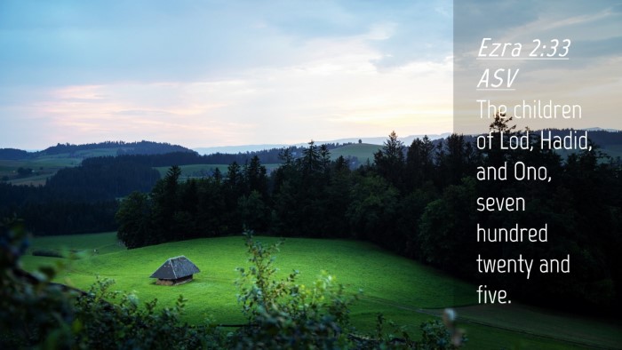 Picture 04 - Ezra 2:33 ASV Desktop Wallpaper - The children of Lod, Hadid, and Ono, seven - Desktop Bible Verse Wallpaper