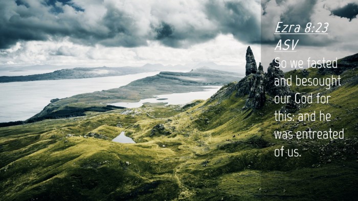Picture 04 - Ezra 8:23 ASV Desktop Wallpaper - So we fasted and besought our God for this: and - Desktop Bible Verse Wallpaper