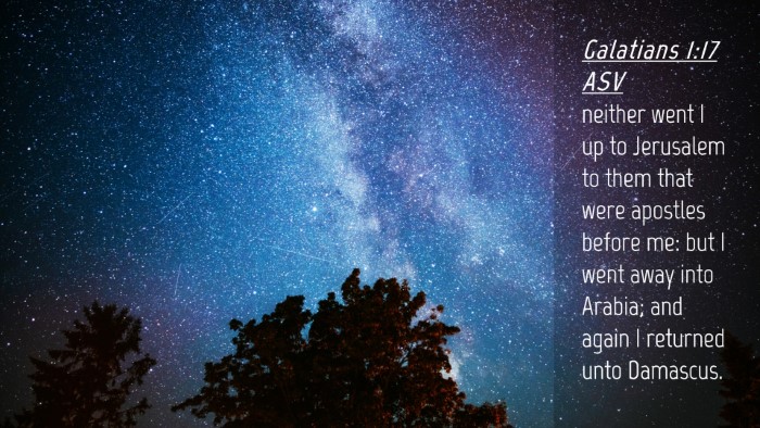 Picture 04 - Galatians 1:17 ASV Desktop Wallpaper - neither went I up to Jerusalem to them that were - Desktop Bible Verse Wallpaper