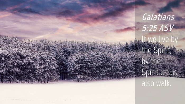 Picture 04 - Galatians 5:25 ASV Desktop Wallpaper - If we live by the Spirit, by the Spirit let us - Desktop Bible Verse Wallpaper