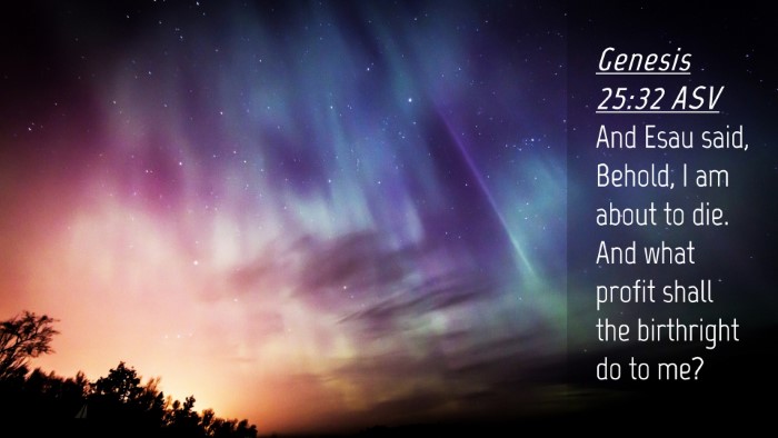 Picture 04 - Genesis 25:32 ASV Desktop Wallpaper - And Esau said, Behold, I am about to die. And - Desktop Bible Verse Wallpaper