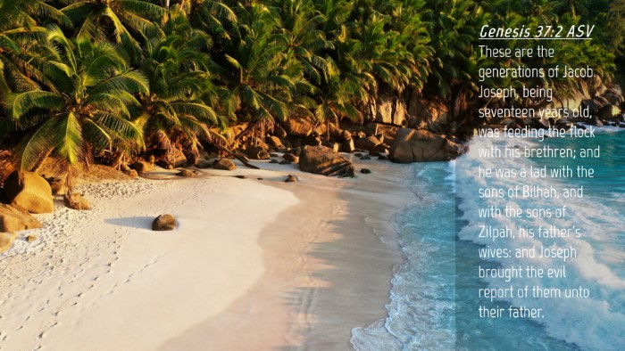 Picture 04 - Genesis 37:2 ASV Desktop Wallpaper - These are the generations of Jacob. Joseph, being - Desktop Bible Verse Wallpaper