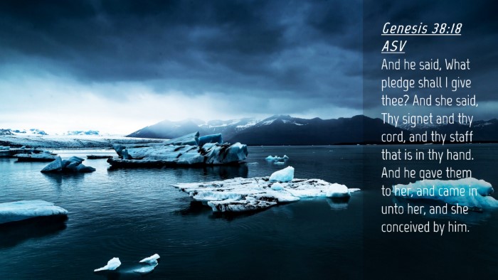 Picture 04 - Genesis 38:18 ASV Desktop Wallpaper - And he said, What pledge shall I give thee? And - Desktop Bible Verse Wallpaper