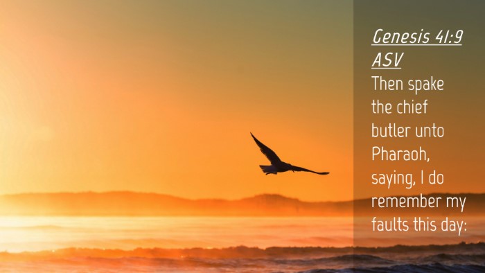 Picture 04 - Genesis 41:9 ASV Desktop Wallpaper - Then spake the chief butler unto Pharaoh, saying, - Desktop Bible Verse Wallpaper