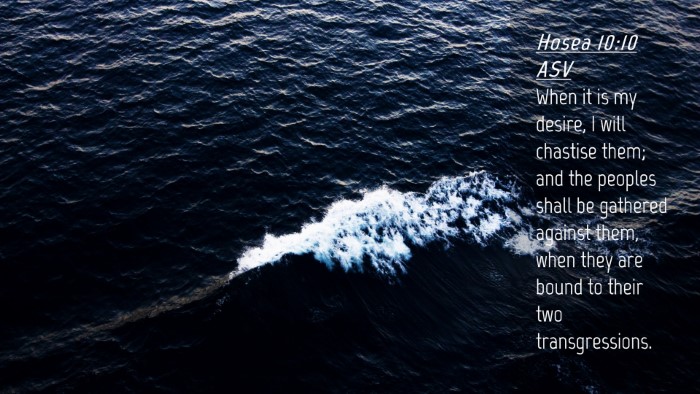 Picture 04 - Hosea 10:10 ASV Desktop Wallpaper - When it is my desire, I will chastise them; and - Desktop Bible Verse Wallpaper