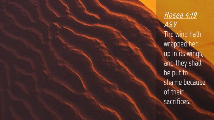 Picture 04 - Hosea 4:19 ASV Desktop Wallpaper - The wind hath wrapped her up in its wings; and - Desktop Bible Verse Wallpaper