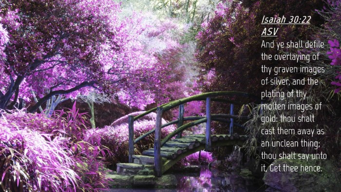 Picture 04 - Isaiah 30:22 ASV Desktop Wallpaper - And ye shall defile the overlaying of thy graven - Desktop Bible Verse Wallpaper