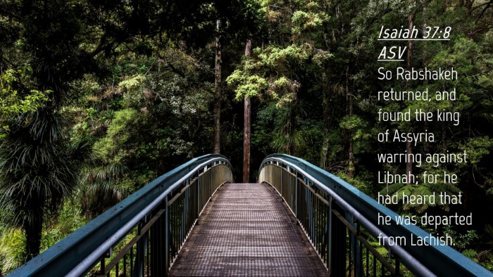Picture 04 - Isaiah 37:8 ASV Desktop Wallpaper - So Rabshakeh returned, and found the king of - Desktop Bible Verse Wallpaper