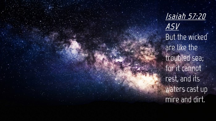 Picture 04 - Isaiah 57:20 ASV Desktop Wallpaper - But the wicked are like the troubled sea; for it - Desktop Bible Verse Wallpaper