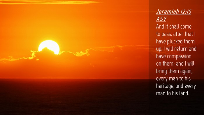 Picture 04 - Jeremiah 12:15 ASV Desktop Wallpaper - And it shall come to pass, after that I have - Desktop Bible Verse Wallpaper