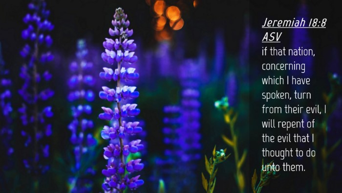 Picture 04 - Jeremiah 18:8 ASV Desktop Wallpaper - if that nation, concerning which I have spoken, - Desktop Bible Verse Wallpaper