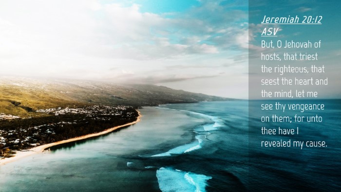 Picture 04 - Jeremiah 20:12 ASV Desktop Wallpaper - But, O Jehovah of hosts, that triest the - Desktop Bible Verse Wallpaper