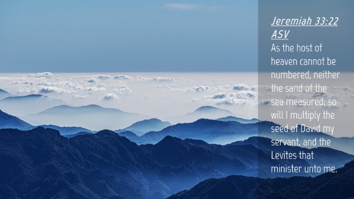 Picture 04 - Jeremiah 33:22 ASV Desktop Wallpaper - As the host of heaven cannot be numbered, neither - Desktop Bible Verse Wallpaper