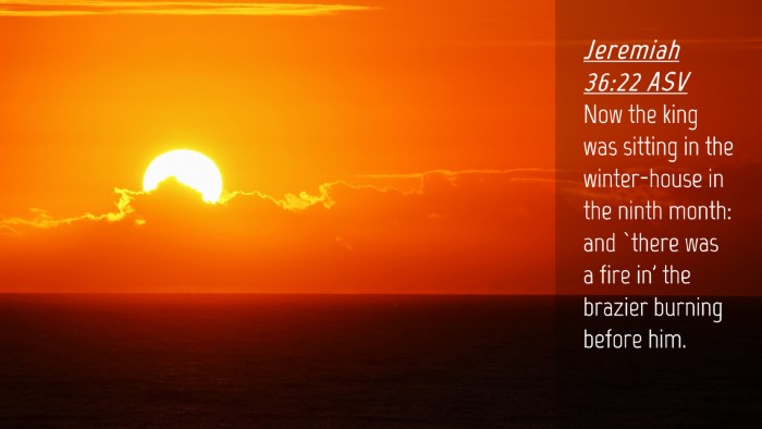 Picture 04 - Jeremiah 36:22 ASV Desktop Wallpaper - Now the king was sitting in the winter-house in - Desktop Bible Verse Wallpaper