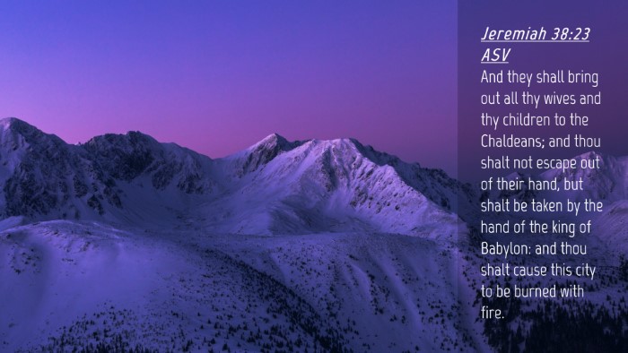 Picture 04 - Jeremiah 38:23 ASV Desktop Wallpaper - And they shall bring out all thy wives and thy - Desktop Bible Verse Wallpaper