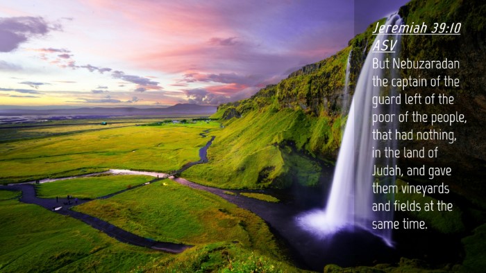 Picture 04 - Jeremiah 39:10 ASV Desktop Wallpaper - But Nebuzaradan the captain of the guard left of - Desktop Bible Verse Wallpaper