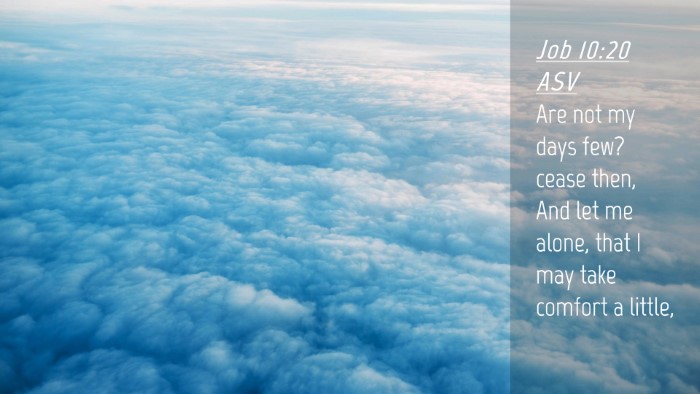 Picture 04 - Job 10:20 ASV Desktop Wallpaper - Are not my days few? cease then, And let me - Desktop Bible Verse Wallpaper