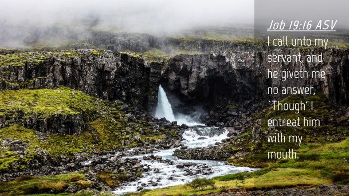 Picture 04 - Job 19:16 ASV Desktop Wallpaper - I call unto my servant, and he giveth me no - Desktop Bible Verse Wallpaper