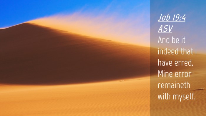 Picture 04 - Job 19:4 ASV Desktop Wallpaper - And be it indeed that I have erred, Mine error - Desktop Bible Verse Wallpaper